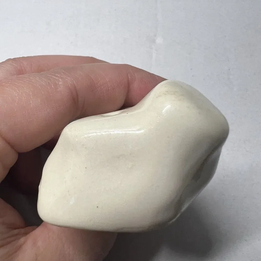 Vintage Ceramic Bare Foot Salt Pepper Shaker Red Toenails Painted Foot Kitschy